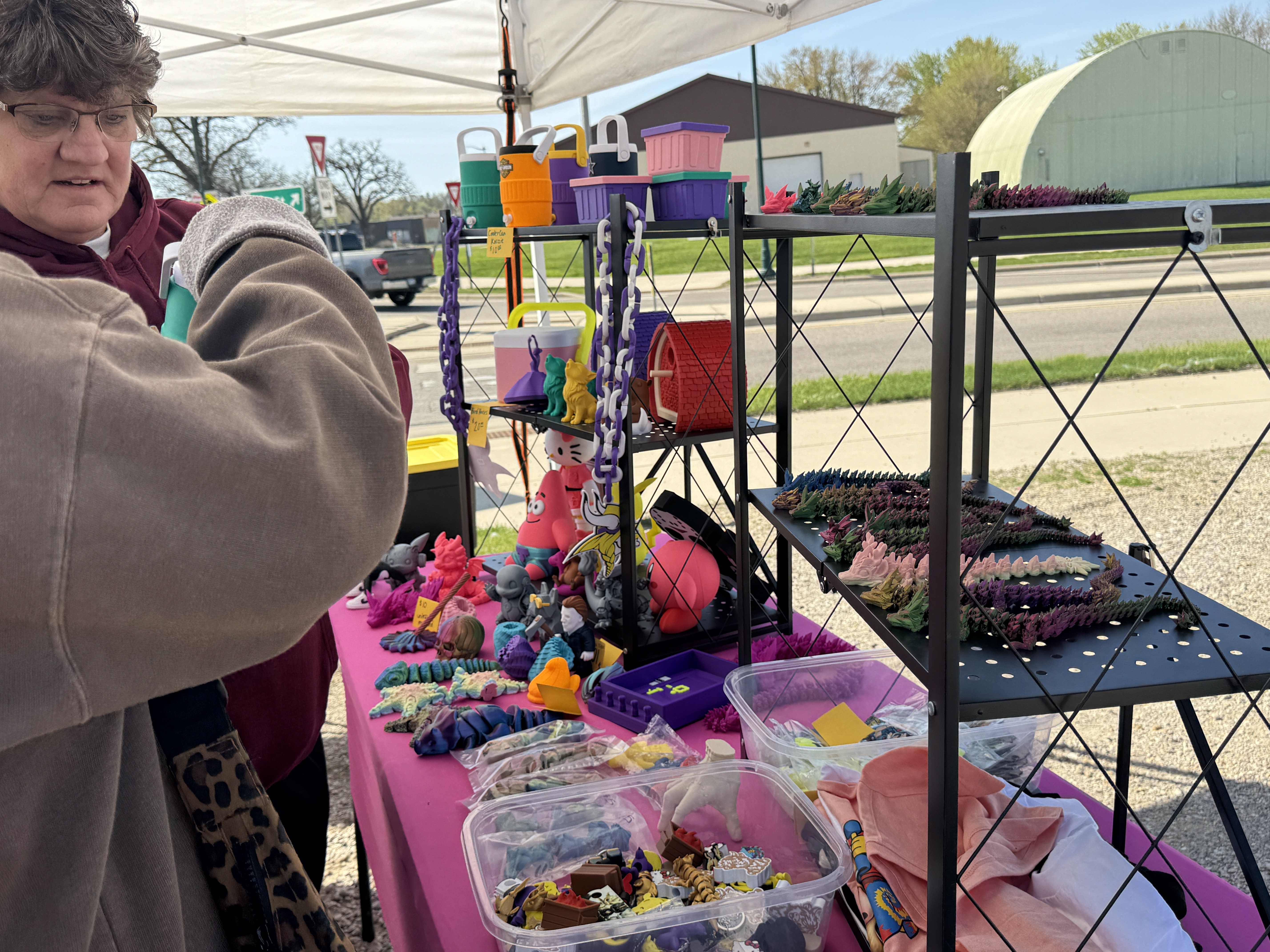 Unique Items by April at Blue Earth Community Market opening day
