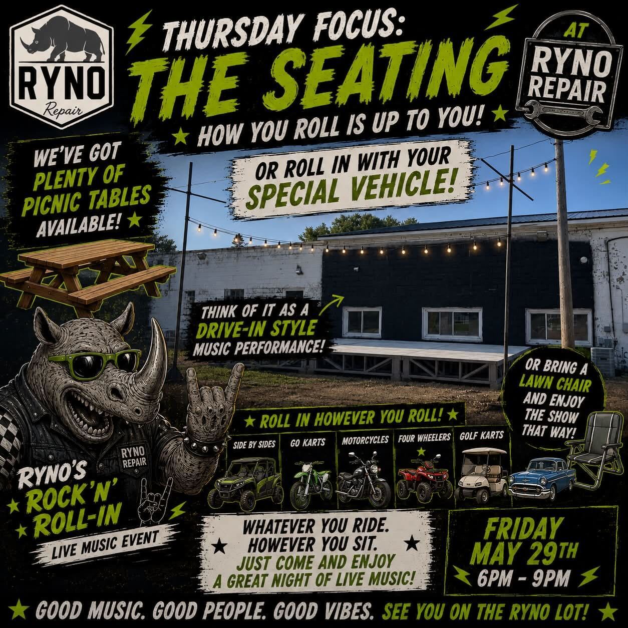 Ryno's Rockin' Roll-In Thursday focus poster