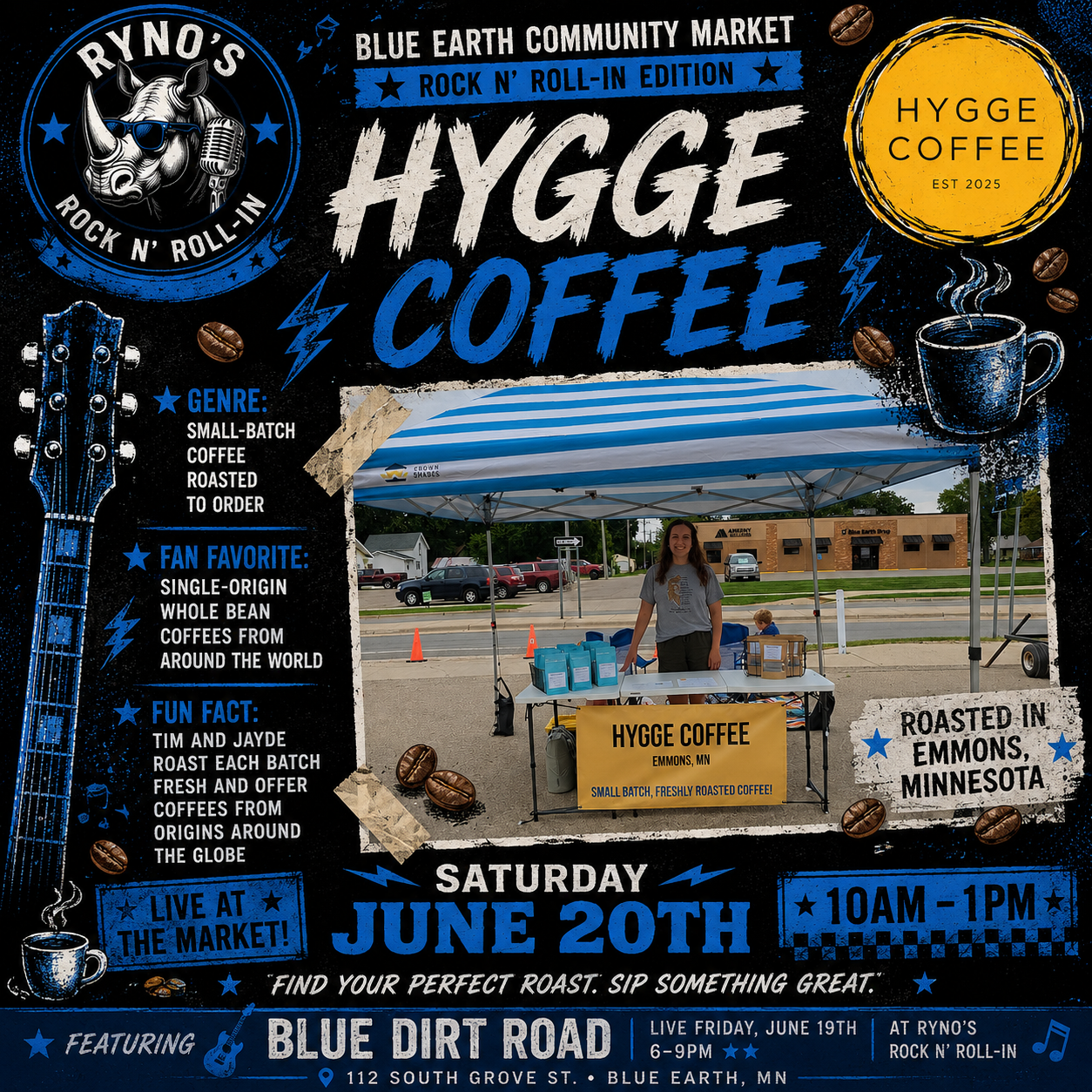 Hygge Coffee featured for Rockin' Ryno Market Takeover Week