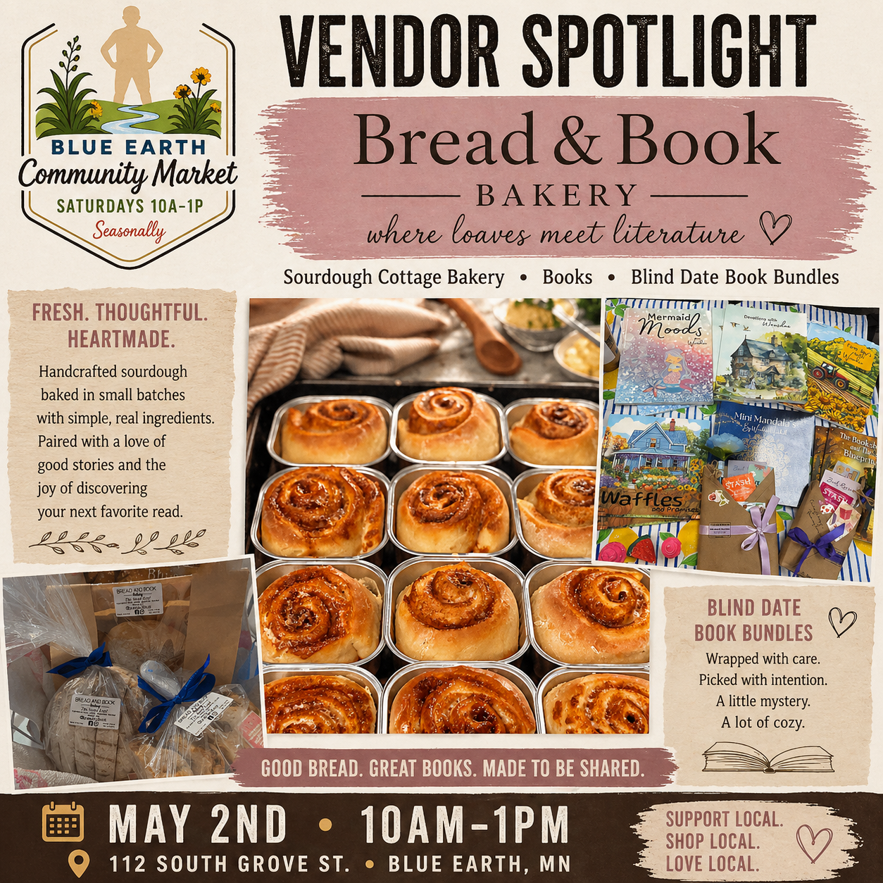 Bread and Book Bakery at Blue Earth Community Market