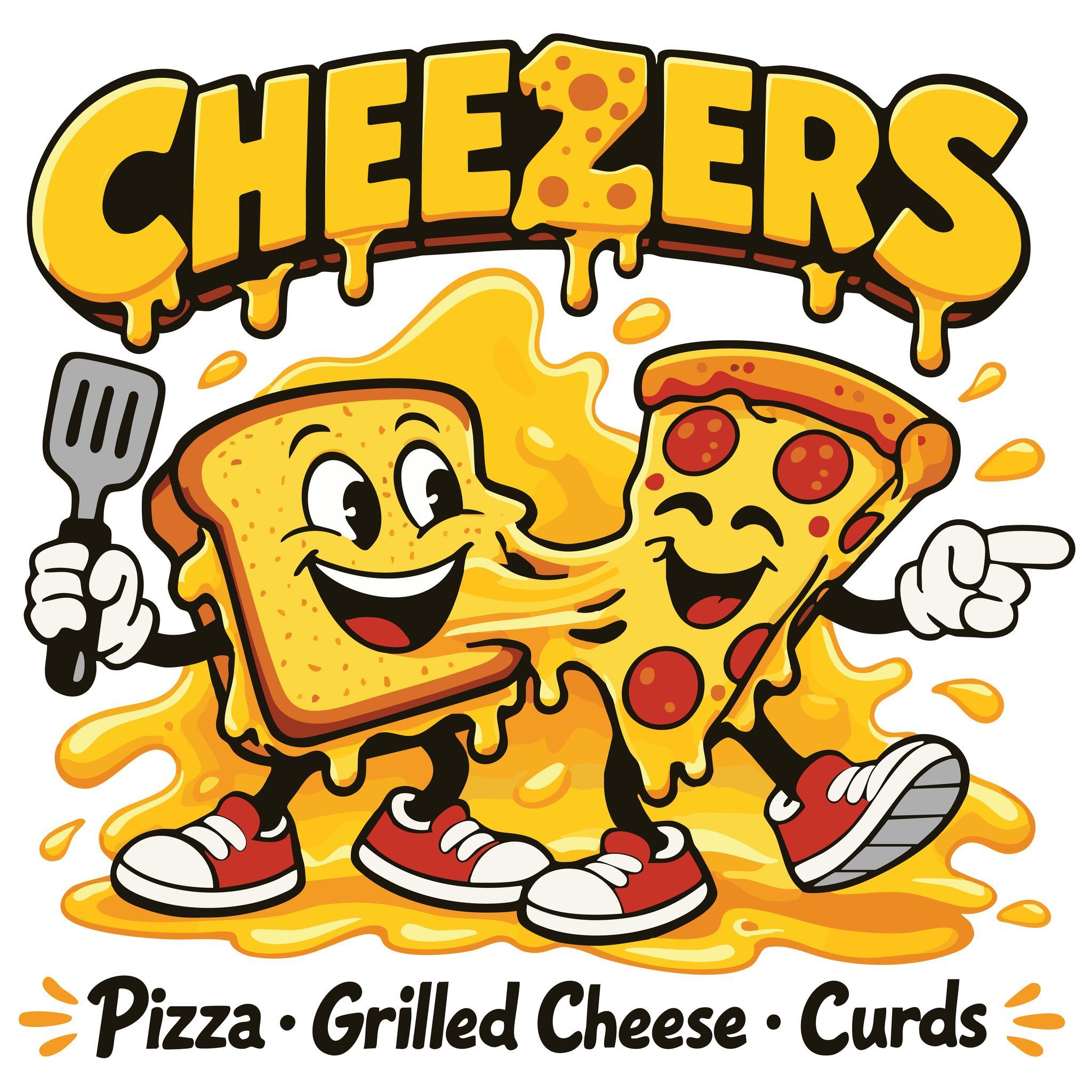 Cheezers food truck logo