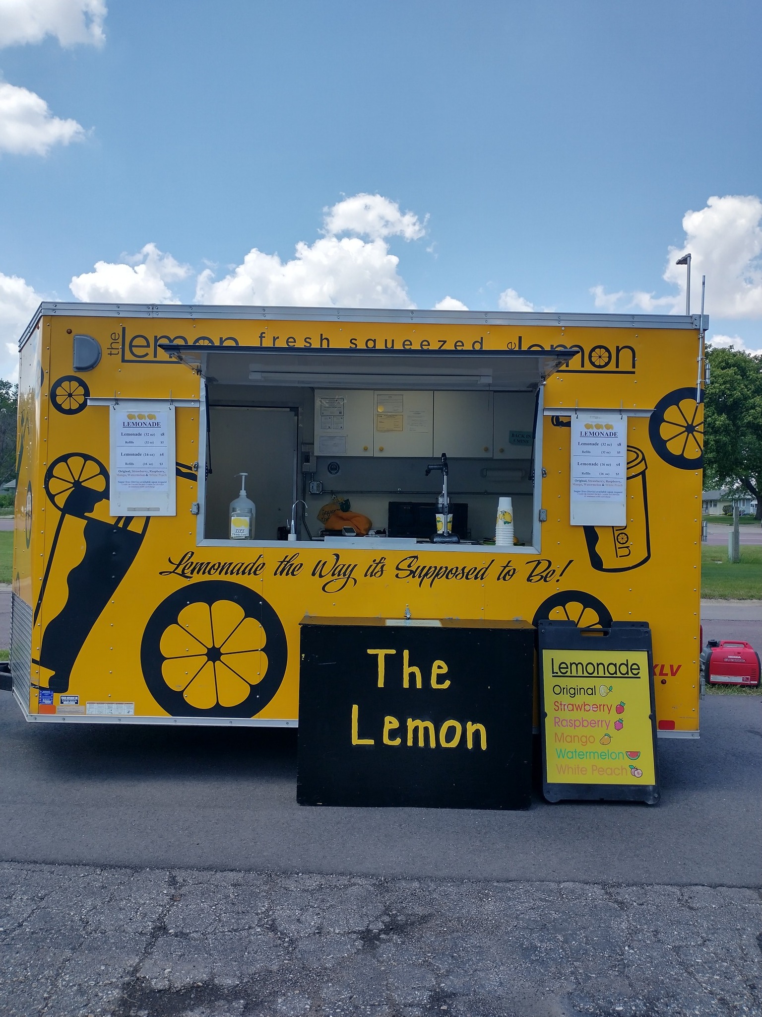 The Lemon fresh squeezed lemonade truck